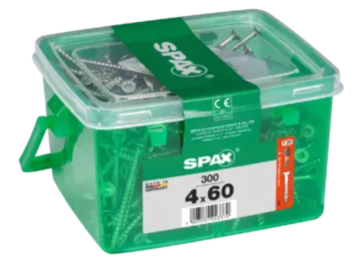 SPAX Universalschraube WIROX, 4x60 mm, 300 Stück, 4191010400609